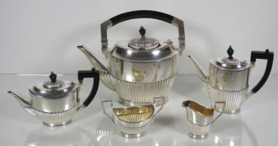 5-teiliges Kaffee- und Teeservice, Fa. Fraget, Russland, Anfang 20. Jahrhundert - Porcelain, glass and collectibles