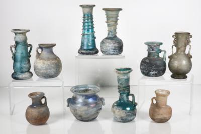 Konvolut von 10 kleinen Vasen, Murano, 2. Hälfte 20. Jahrhundert - Porzellan, Glas und Sammelgegenstände