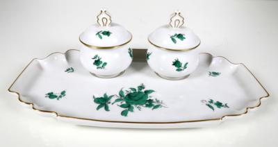 3-teiliges Tintenzeug, Augarten, Wien, 2. Hälfte 20. Jahrhundert - Porcellana, vetro e oggetti da collezione