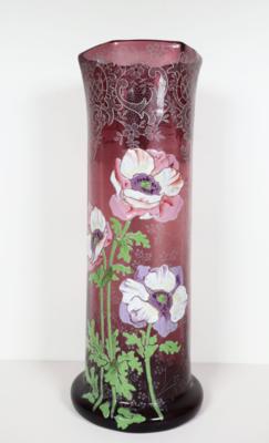Zylindervase, wohl Legras  &  Cie, St. Denis, um 1900 - Porcelán, sklo a sběratelské předměty