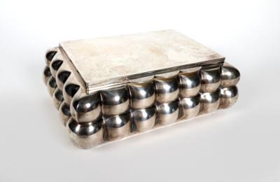 Silber Zigarrenbox, Fa. Alexander Sturm, Wien, 20. Jahrhundert - SILBER