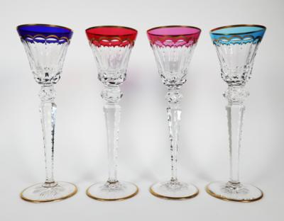 4 Saint-Louis Weingläser "Excellence", Cristalleries de Saint-Louis, Frankreich - Porzellan, Glas und Sammelgegenstände