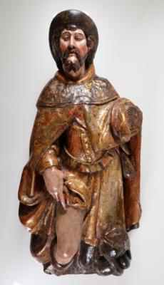 Hl. Rochus von Montpellier, Alpenländisch, 17. Jahrhundert - Porcelán, sklo a sběratelské předměty