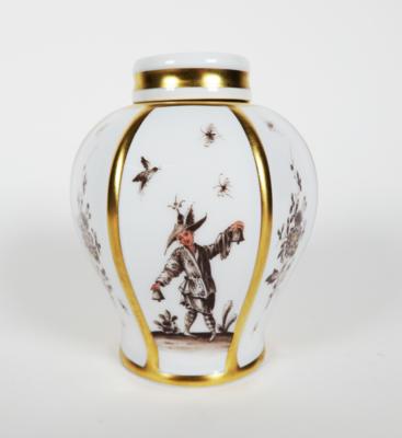 Teedose mit Deckel, zum 300. Geburtstag von Johann Gregorius Höroldt, Meissen, 1996 - Porcellana, vetro e oggetti da collezione