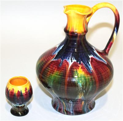 Wachauer Keramik- Snapsgarnitur - Arte, antiquariato e gioielli