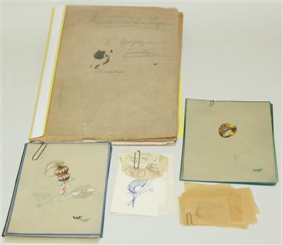 Konvolut Schmuckentwurfzeichnungen - Antiques, art and jewellery