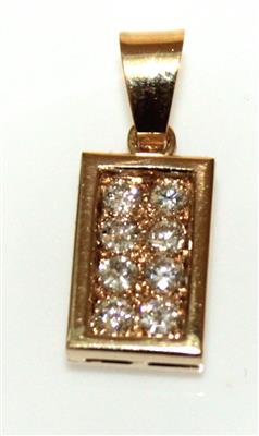 Brillantanhänger, zus. ca. 0,80 ct - Arte, antiquariato e gioielli