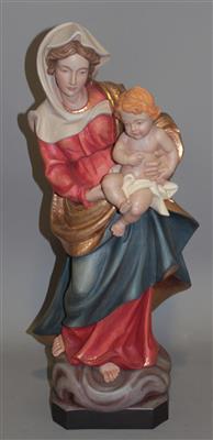 Holzfigur "Madonna mit Kind" - Kunst, Antiquitäten und Schmuck