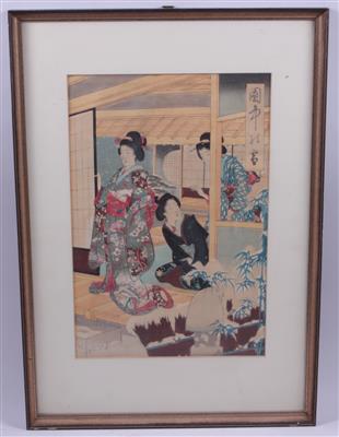 Japanisches Aquarell - Antiques, art and jewellery