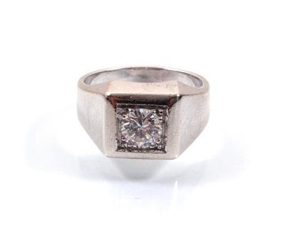 Brillantsolitärring, ca. 0,75 ct - Antiques, art and jewellery