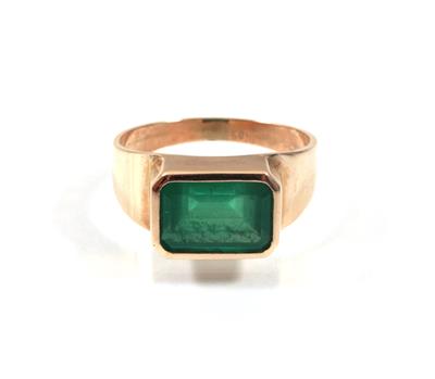 Smaragddamenring ca. 3,50 ct - Kunst, Antiquitäten und Schmuck