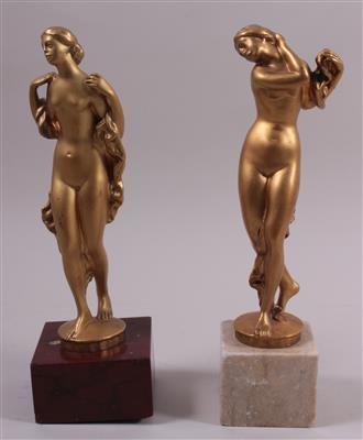 2 Bronzefiguren "Frauenakte" - Umění, starožitnosti, šperky