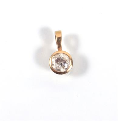 Brillantanhänger ca.0,60 ct - Kunst, Antiquitäten und Schmuck