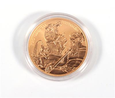 Goldmünze, 100,- Euro, "Bildhauerei", 2002 - Kunst, Antiquitäten und Schmuck