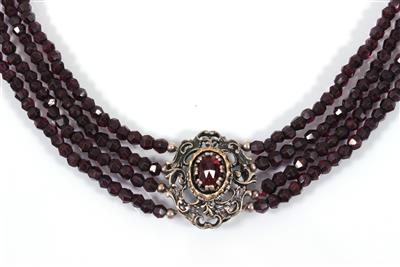 Granatcollier - Kunst, Antiquitäten und Schmuck