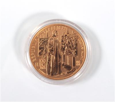 Goldmünze 100,- Euro, "Gustav Klimt" - Kunst, Antiquitäten und Schmuck