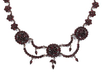 Granatcollier - Kunst, Antiquitäten und Schmuck