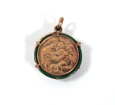 Medaillon "Madonna della Sedia" - Arte, antiquariato e gioielli