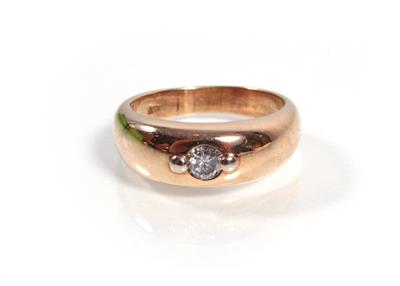 Brillantring ca.0,30 ct - Art, antiques and jewellery