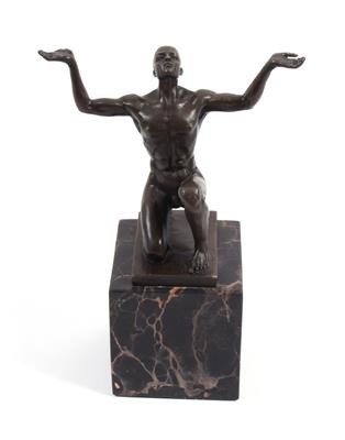 Bronzefigur "Knieender Adonis" - Kunst, Antiquitäten und Schmuck