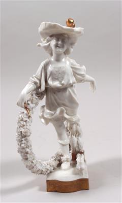 Porzellanfigur "Mädchen mit Blumenreif" - Art, antiques and jewellery