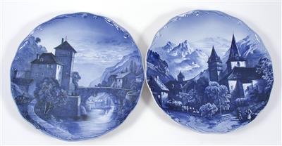 2 Bildteller, Villeroy  &  Boch - Kunst, Antiquitäten und Schmuck