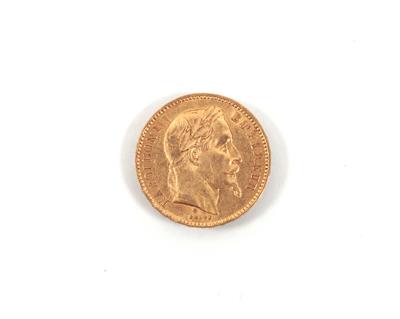 Goldmünze 20 Francs, Frankreich 1866 - Kunst, Antiquitäten und Schmuck