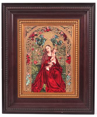 Wanddekoration "Bildnis der Madonna in Rosenhag" - Kunst, Antiquitäten und Schmuck