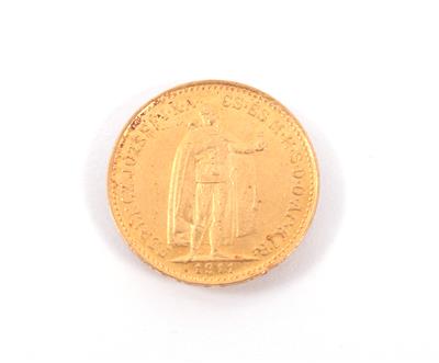 Goldmünze 10 Korona, 1911 - Arte, antiquariato e gioielli