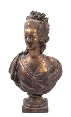 Bronzebüste "Marie Antoinette" - Antiques, art and jewellery