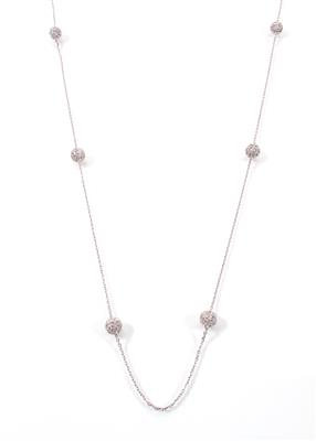 Diamantcollier zus. ca. 0,40 ct - Umění, starožitnosti, šperky