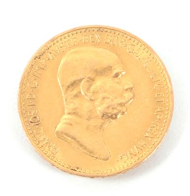 Goldmünze 10 Kronen, 1909 - Kunst, Antiquitäten und Schmuck