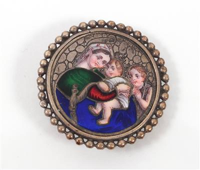 Brosche "Madonna della sedia" - Umění, starožitnosti, šperky