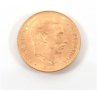 Goldmünze 20 Kronen, Dänemark 1915 - Kunst, Antiquitäten und Schmuck