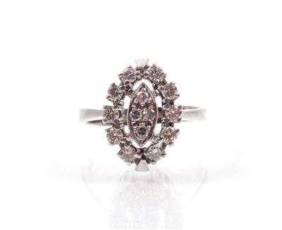 Brillant-Diamantdamenring zus. ca. 0,60 ct - Antiques, art and jewellery