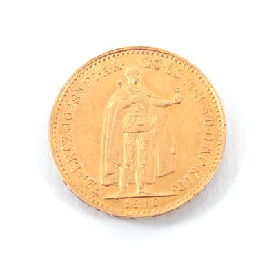Golmünze 10 Kronen, Ungarn 1910 - Arte, antiquariato e gioielli