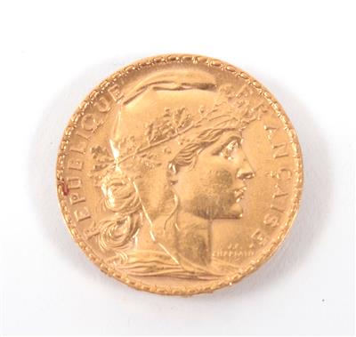 Goldmünze 20,- Francs, Frankreich 1905 - Arte, antiquariato e gioielli