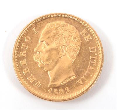 Goldmünze 20 Lire, Italien 1882 - Arte, antiquariato e gioielli