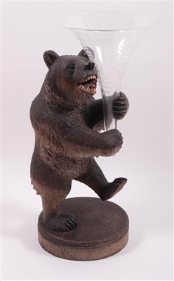 Holzfigur "Stehender Bär" - Antiques, art and jewellery