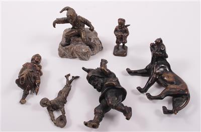 6 Bronzefiguren - Kunst, Antiquitäten und Schmuck