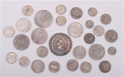 Konvolut Silbermünzen und -medaillen - Kunst, Antiquitäten und Schmuck