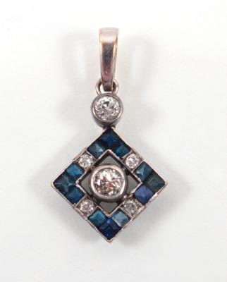 Altschliffbrillant- Diamantanhänger zus. ca. 0,30 ct - Arte, antiquariato e gioielli