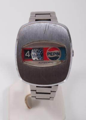 Herrenarmbanduhr "PEPSI" - Umění, starožitnosti, šperky