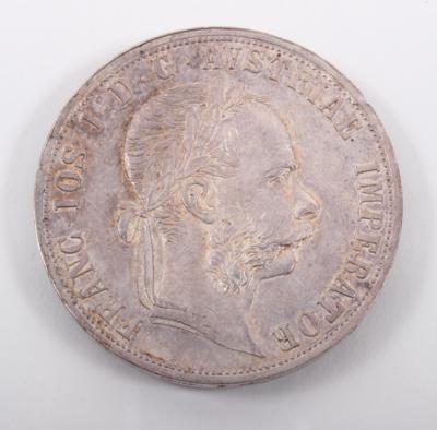 Silbermünze 2 Gulden, Kaiser Franz Joseph I., 1882 - Kunst, Antiquitäten und Schmuck