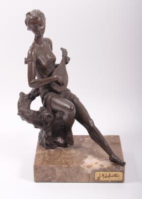 Skulptur "Mandolinenspielerin" - Arte, antiquariato e gioielli