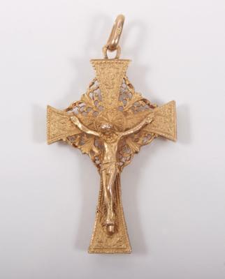 Kreuzanhänger mit Korpus - Arte, antiquariato e gioielli