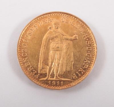 Goldmünze 10 Korona- 1911 - Kunst, Antiquitäten und Schmuck