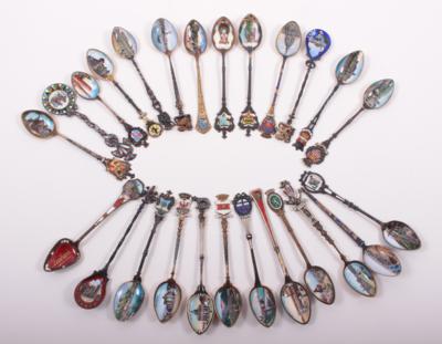 Sammlung von 25 Souvenirlöffel, um 1900 - Arte, antiquariato e gioielli