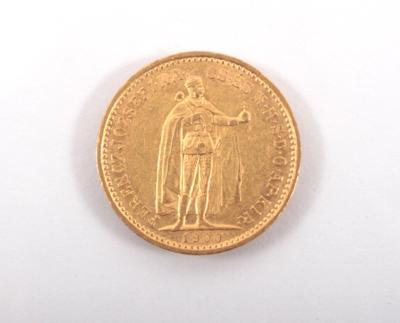 Goldmünze 10 Korona, Ungarn 1900 - Kunst, Antiquitäten und Schmuck
