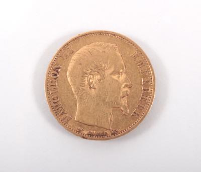 Goldmünze 20 Francs "Napoleon III" 1860 - Kunst, Antiquitäten und Schmuck